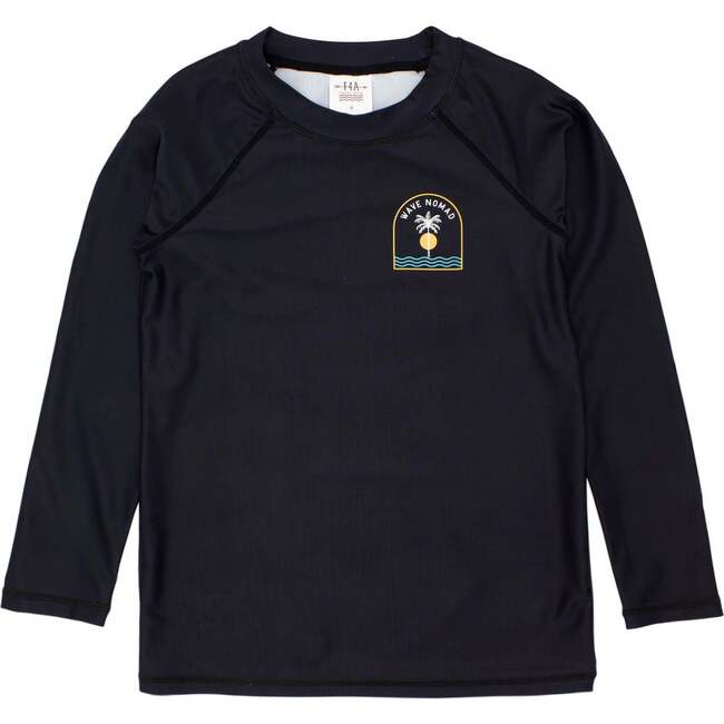 Baby Boy Wave Nomad L/S Rash Top, Black - Rash Guards - 1
