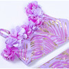 Two Piece Hula Bikini With A Fringe Skirt, Lavender - Two Pieces - 2
