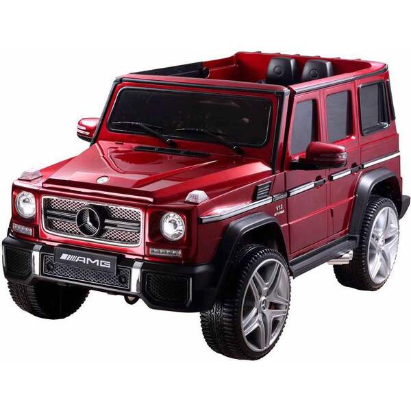 Mercedes G65 12V, Burgundy - Best Ride On Cars Ride-ons | Maisonette