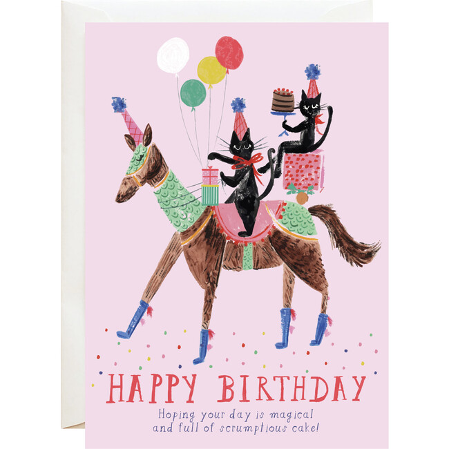 A Unicorn is Eating My Cake Birthday Card