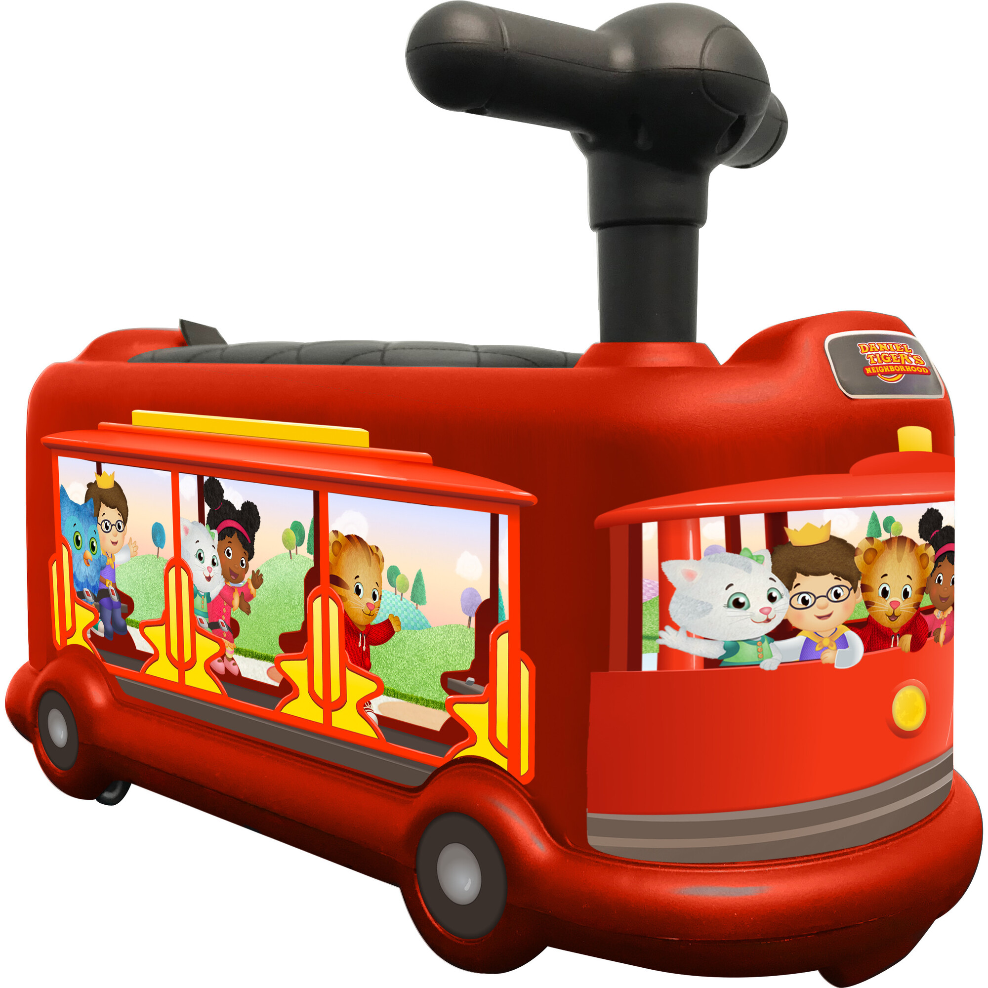 Daniel Tiger Trolley Push Car, Red - Ride-On - 1