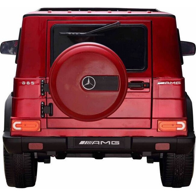 Mercedes G65 12V, Burgundy - Ride-On - 4