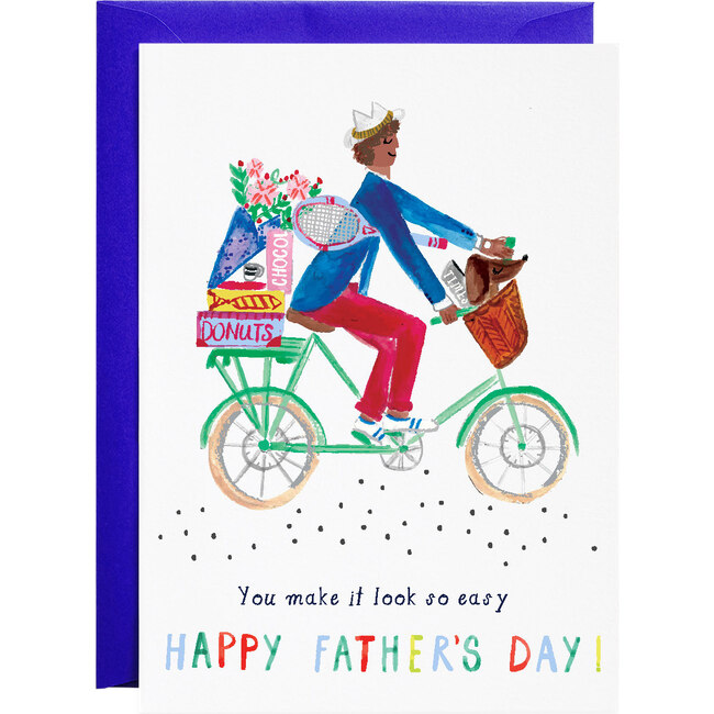 A Dad and His Pup Father's Day Card