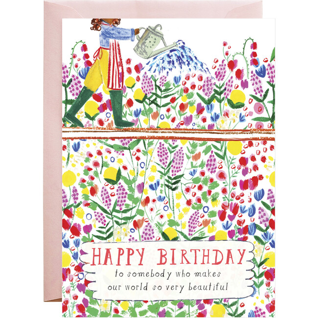 Happy Birthday Peonies and Roses Card