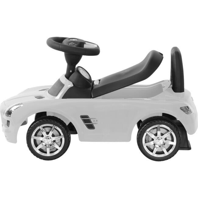 Mercedes Push Car, White - Ride-Ons - 5