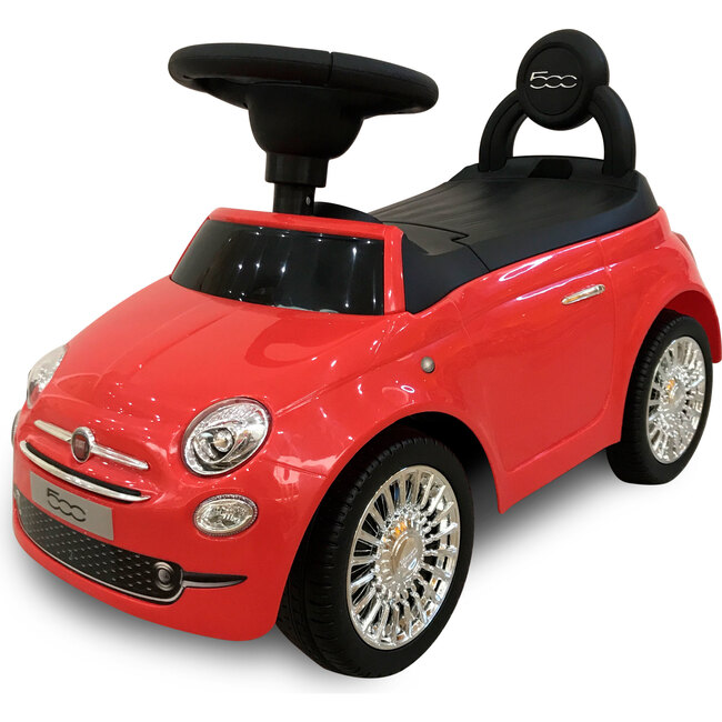 Fiat 500 Push Car, Red - Ride-On - 1