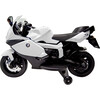 BMW 12V Motorcycle, White - Ride-On - 3
