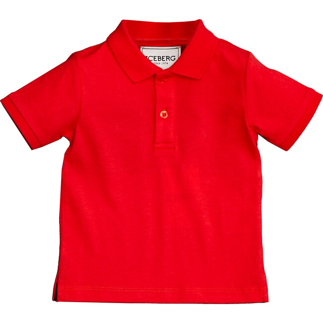 Classic Bright Red Polo, Red