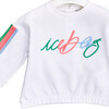 Pastel Vibes Side Stripe Sweatshirt, White - Sweatshirts - 3