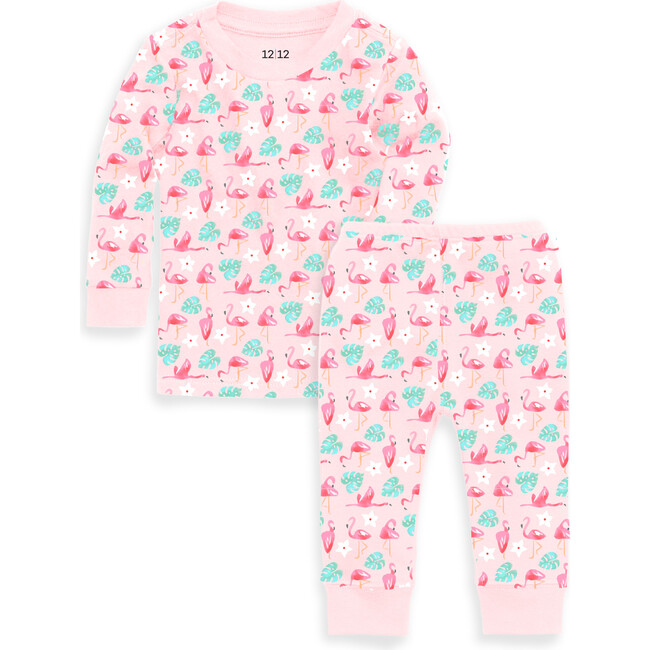 The Organic Nightly Pajama Set, Flamingos