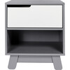Hudson Nightstand with USB Port, Grey - Nightstands - 1 - thumbnail