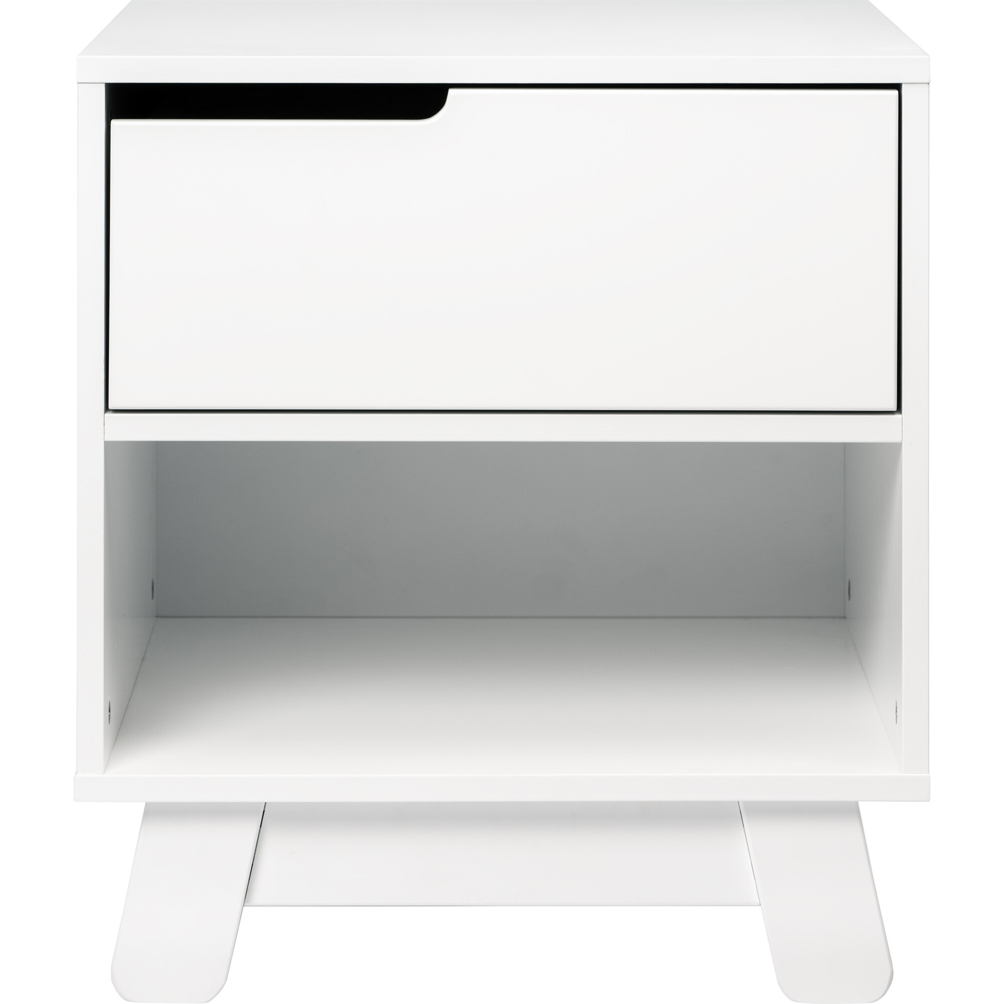Hudson Nightstand with USB Port, White - Nightstands - 1
