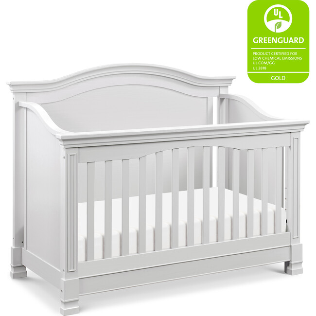Louis 4-in-1 Convertible Crib, Cloud Grey - Cribs - 7