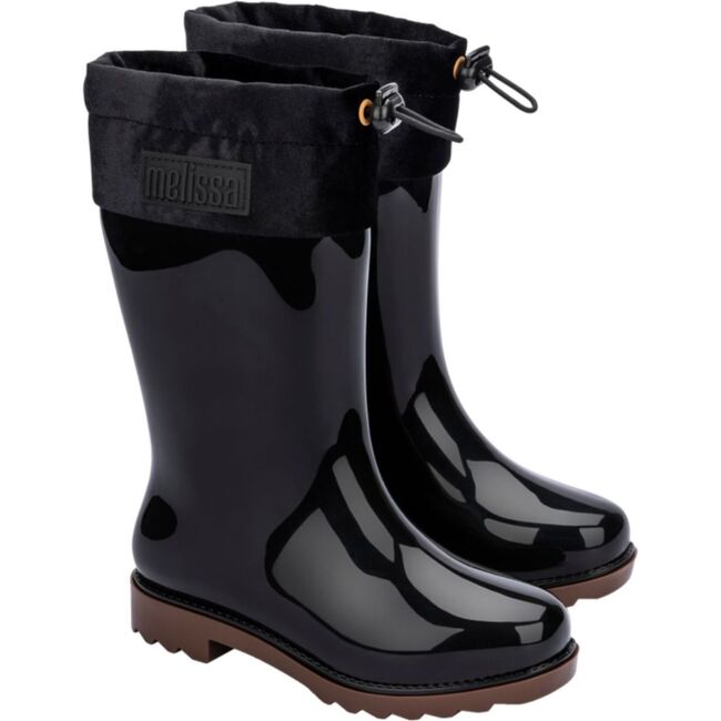 Rain Boot III Inf., Black & Caramel - Rain Boots - 1