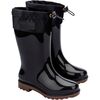 Rain Boot III Inf., Black & Caramel - Rain Boots - 1 - thumbnail