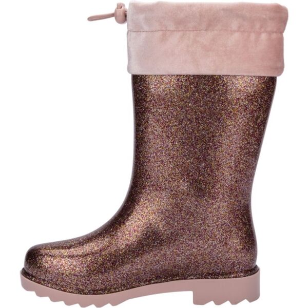 Rain Boot III Glitter Pink Mini Melissa Shoes Maisonette