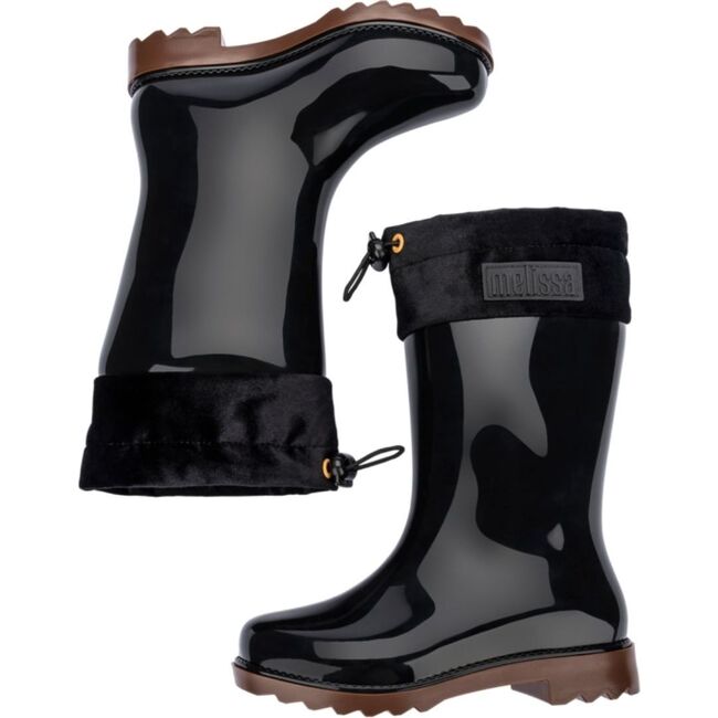 Rain Boot III Inf., Black & Caramel - Rain Boots - 4