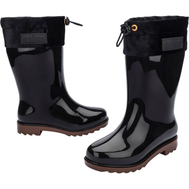 Rain Boot III Inf., Black & Caramel - Rain Boots - 5