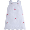 Embroidered Bow Back Dress, Flag - Dresses - 1 - thumbnail