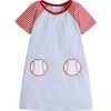 Raglan T-Shirt Dress, Baseball - Dresses - 1 - thumbnail