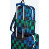 Kane Kids Travel Backpack, Blue Checkerboard - Backpacks - 2