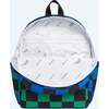 Kane Kids Travel Backpack, Blue Checkerboard - Backpacks - 3