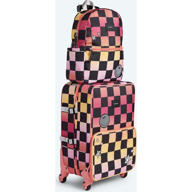 Logan Suitcase, Pink Checkerboard - Luggage - 5