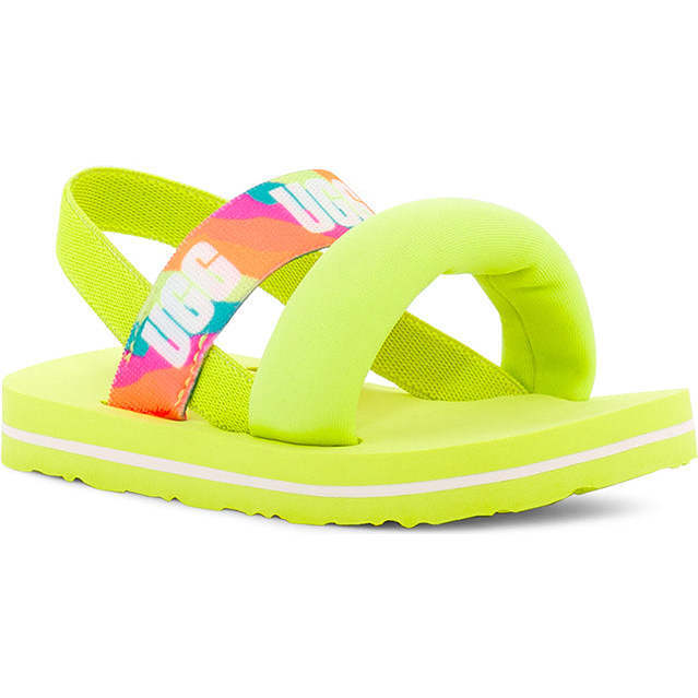 Zuma Sling Baby Sandals, Lime Green