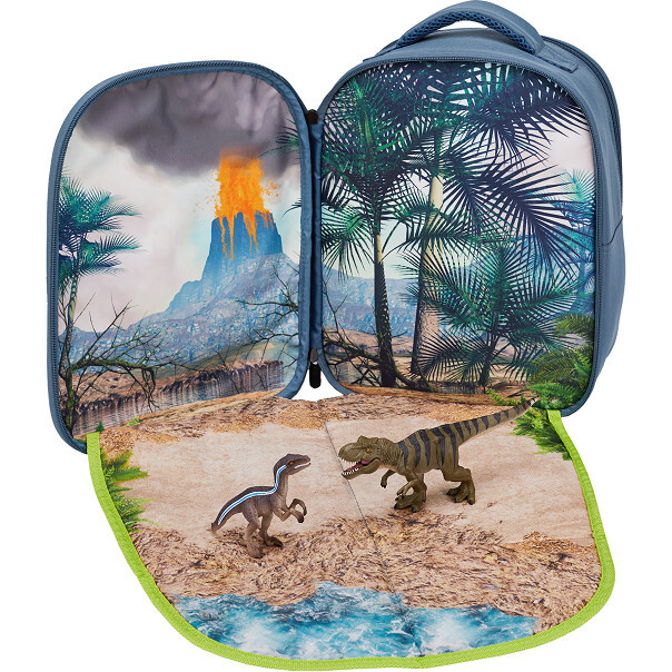 3D Dinosaur Junior Backpack with 2 Figures - Backpacks - 2