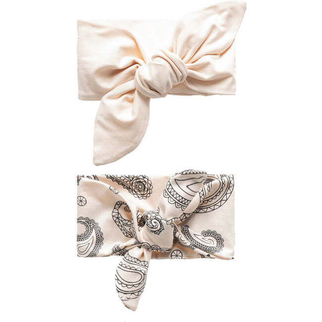 Paisley Bandana Set, Beige