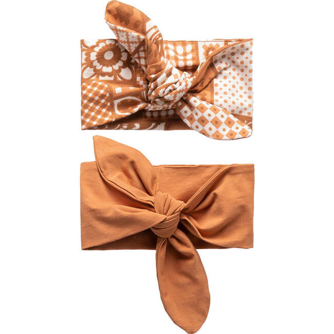 Mosaic Bandana Set, Cinnamon - Hair Accessories - 1