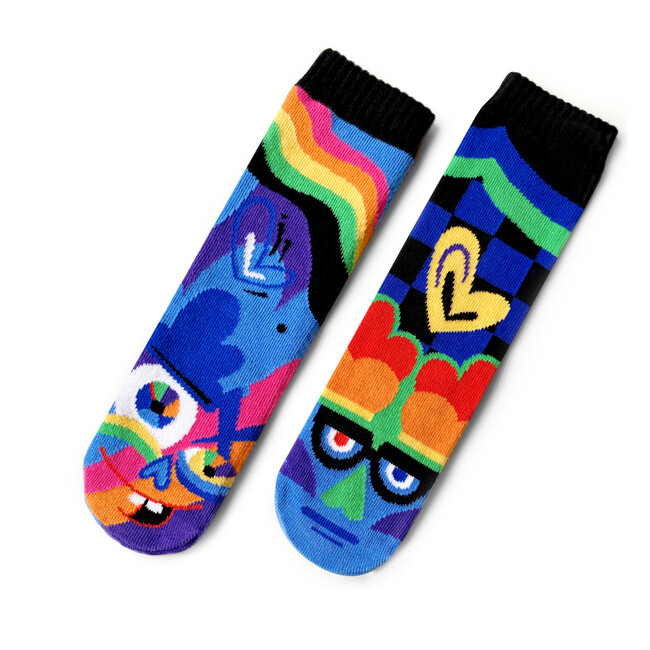 Silly & Serious Fun Mismatched Personalities Socks