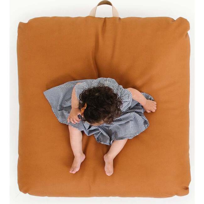 Square Floor Cushion, Ginger - Kids Seating - 2