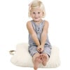 Square Mini Floor Cushion, Ivory - Kids Seating - 1 - thumbnail