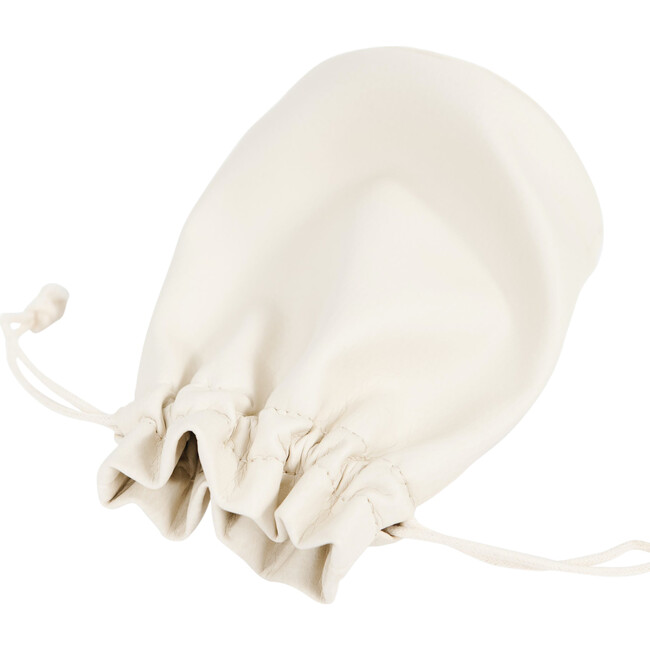 Large Drawstring Pouch, Ivory
