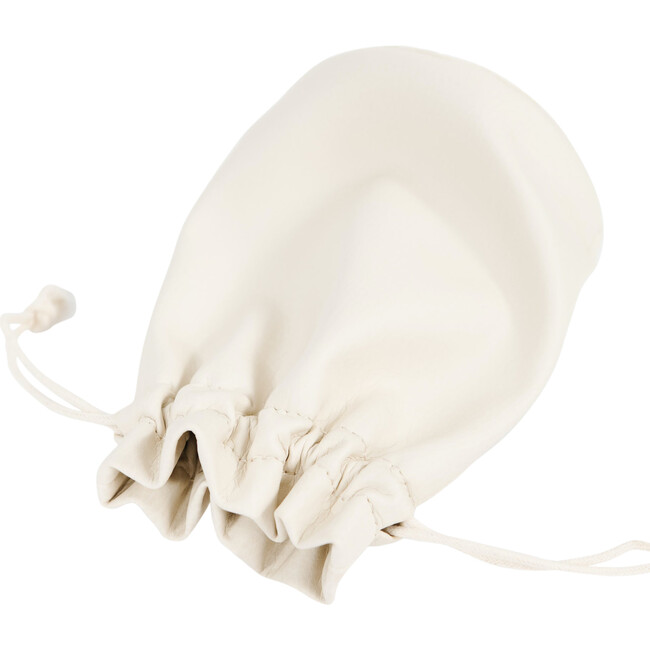 Small Drawstring Pouch, Ivory