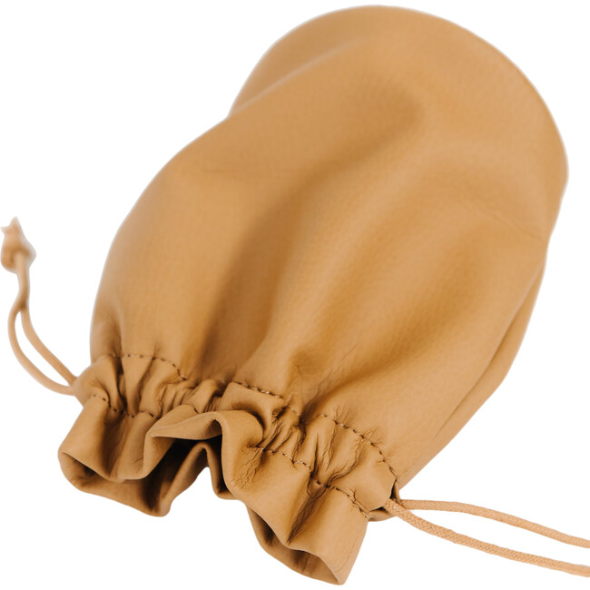 Large Drawstring Pouch, Camel
