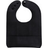 Vegan Leather Bib, Raven - Bibs - 1 - thumbnail