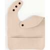 Vegan Leather Bib, Sand - Bibs - 2
