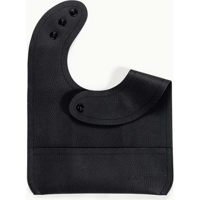 Vegan Leather Bib, Raven - Bibs - 3