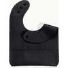 Vegan Leather Bib, Raven - Bibs - 3