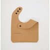 Vegan Leather Bib, Camel - Bibs - 3