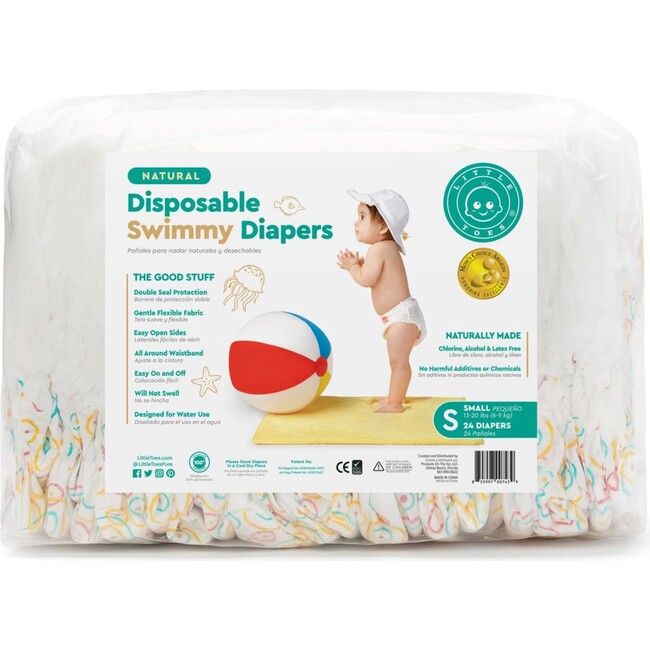 Natural Disposable Swim Diapers, 24 Pack