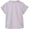 SS Organic Cotton Woven Peter Pan Collared Shirt, Lavender - Shirts - 2