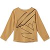 Vild Lab No. 12 - Earth Rocks! LS Embroidered Organic Cotton T-Shirt, Sandstone - T-Shirts - 1 - thumbnail