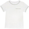James Tee, White & Garden Green - T-Shirts - 1 - thumbnail