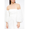 Women's Josette Dress, Optic White - Dresses - 3