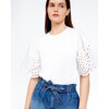 Women's Jacie Top, Optic White - Blouses - 3
