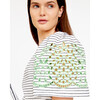Women's Magdalena Dress, Optic White/Black/Mint - Dresses - 3