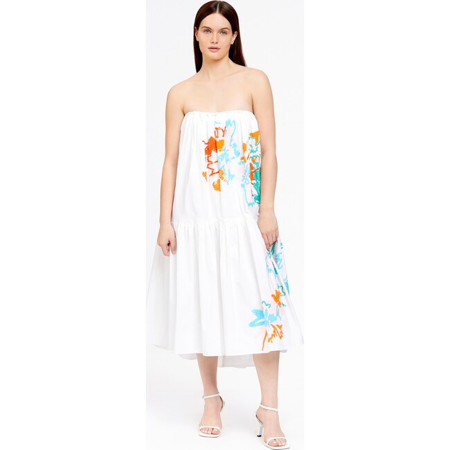 Women's Priscilla Dress, White - Dresses - 3